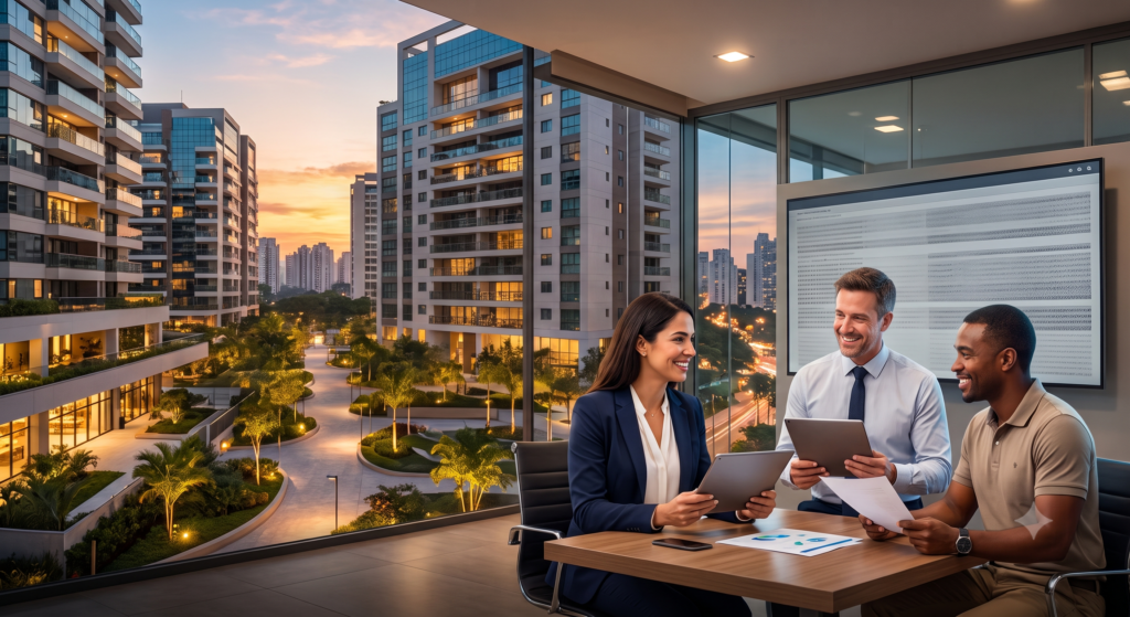 Especialistas da Superlógica Serviços Financeiros apresentam soluções para inadimplência e gestão financeira condominial durante o 2º Convergência Condominial 2026 promovido pela Total Company.